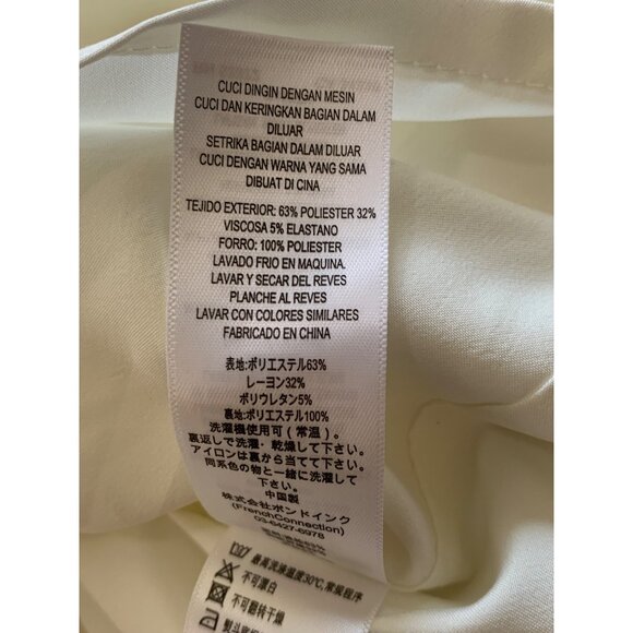 French Connection Whisper Xover Halter Neck Dress Style 71MZV Summer White Size - Picture 8 of 9